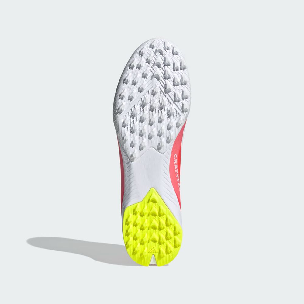 Chaussure Futsal Adidas X Crazyfast League Turf Rouge Blanche Jaune Femme | WWU-41840427