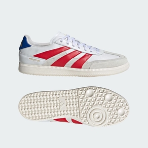 Chaussure Futsal Adidas Predator 24 League Low Freestyle Blanche Rouge Bleu Femme | FLK-70464259