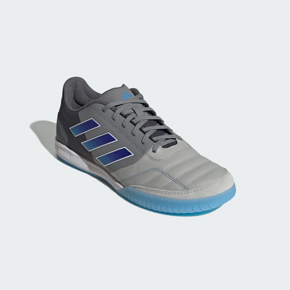 Chaussure Futsal Adidas Top Sala Competition Grise Bleu Femme | ZFR-72614381