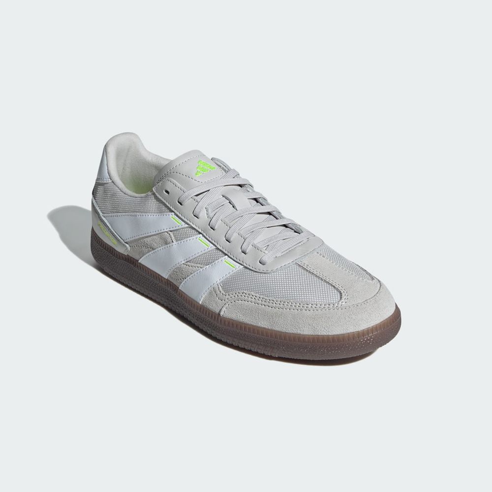 Chaussure Futsal Adidas Predator 24 League Low Freestyle Grise Blanche Jaune Femme | SMD-28794916