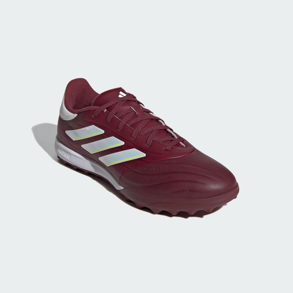 Chaussure Futsal Adidas Copa Pure II League Turf Bordeaux Blanche Jaune Femme | OMN-27272142