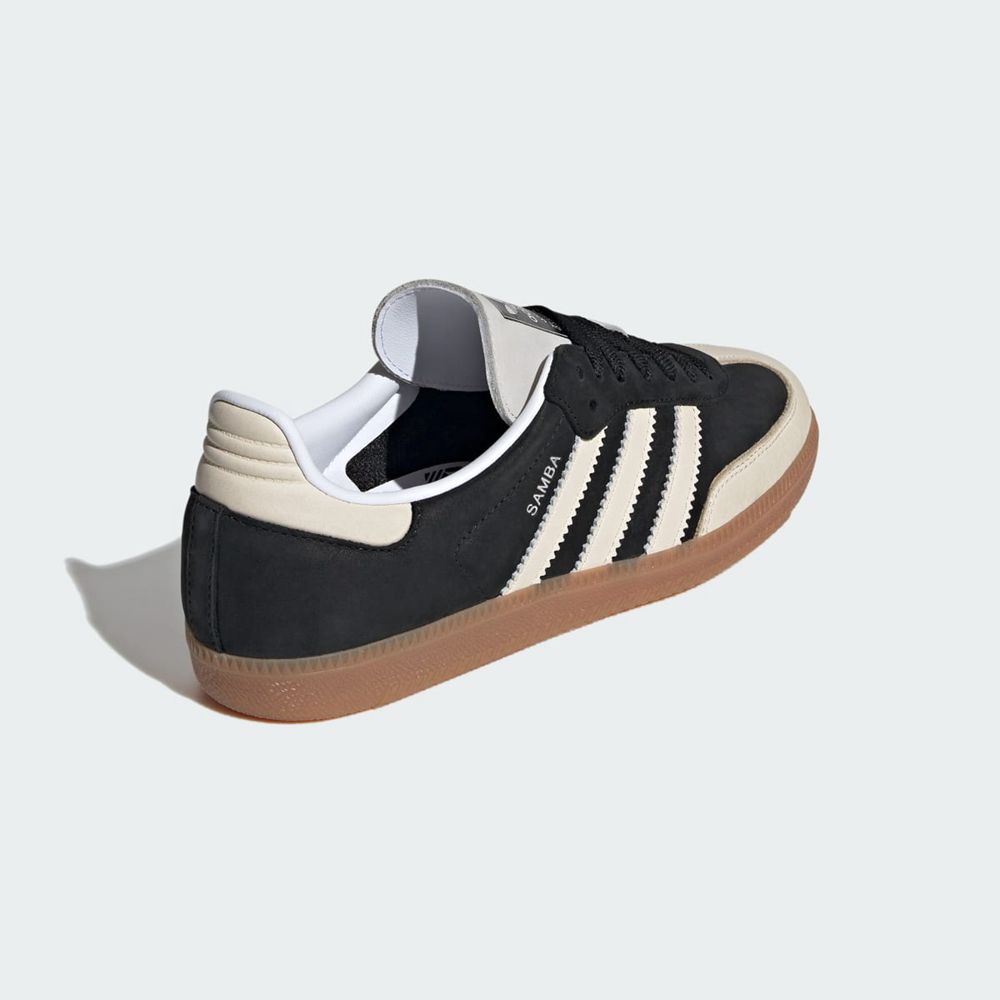 Chaussure Futsal Adidas Samba OG W Noir Blanche Argent Femme | PZQ-57776493