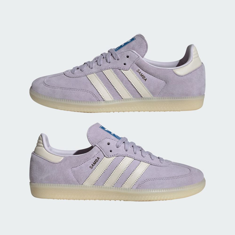 Chaussure Futsal Adidas Samba OG Argent Blanche Femme | ZRM-62243047