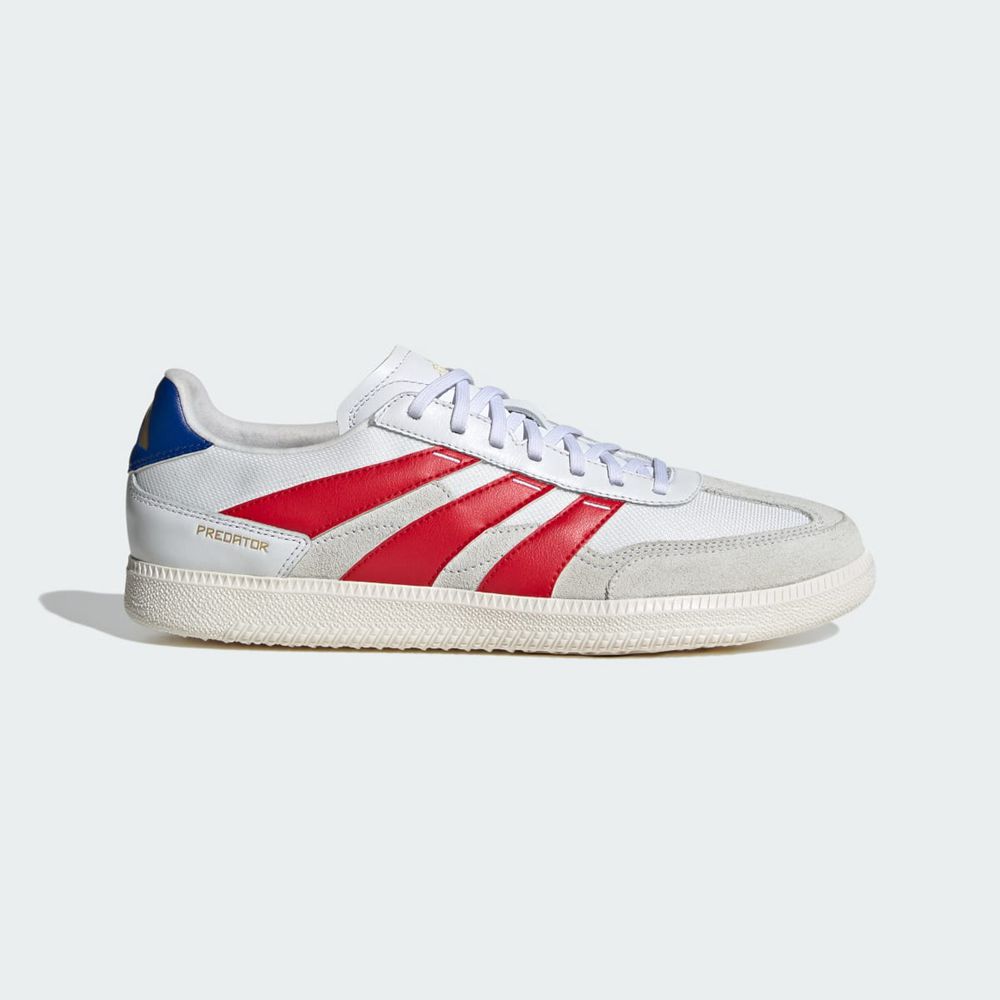 Chaussure Futsal Adidas Predator 24 League Low Freestyle Blanche Rouge Bleu Femme | FLK-70464259