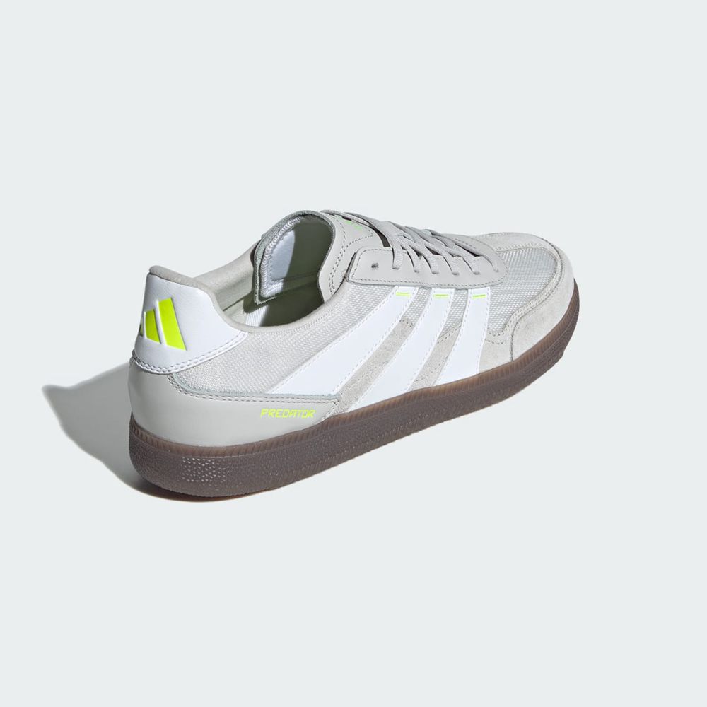 Chaussure Futsal Adidas Predator 24 League Low Freestyle Grise Blanche Jaune Femme | SMD-28794916