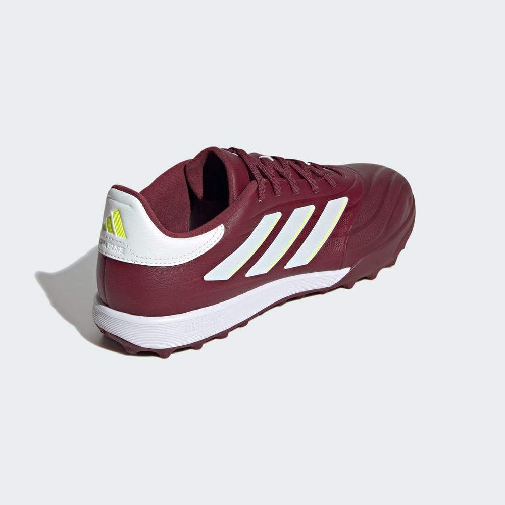 Chaussure Futsal Adidas Copa Pure II League Turf Bordeaux Blanche Jaune Femme | OMN-27272142