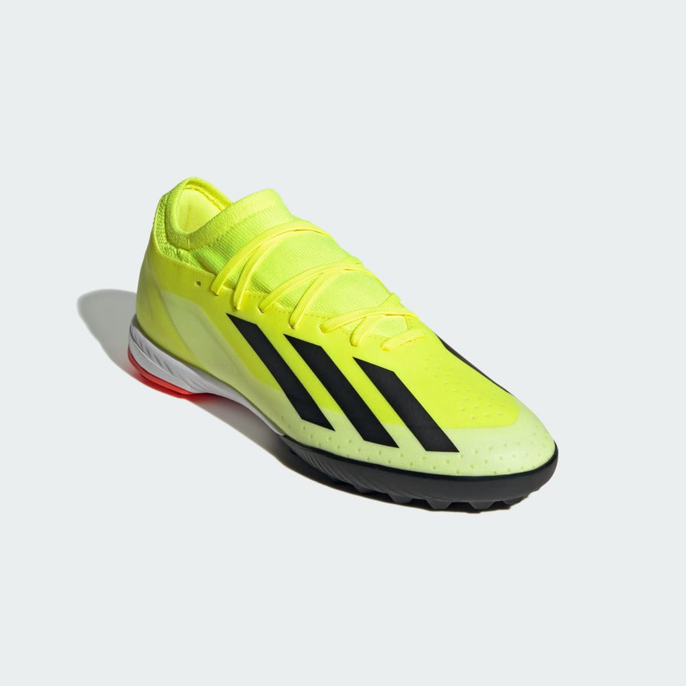 Chaussure Futsal Adidas X Crazyfast League Turf Jaune Noir Blanche Femme | GEK-62482890