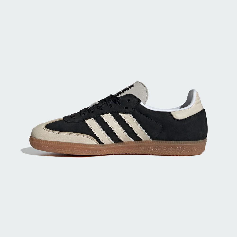 Chaussure Futsal Adidas Samba OG W Noir Blanche Argent Femme | PZQ-57776493