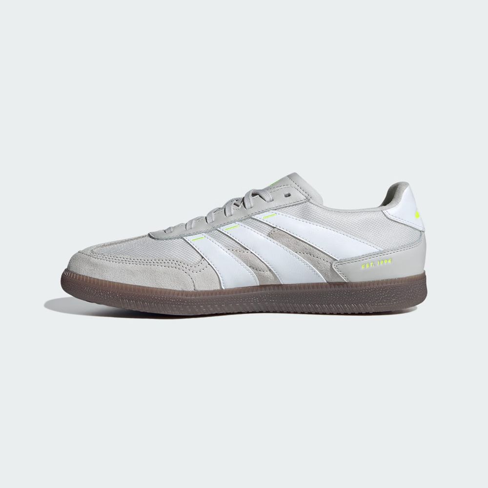 Chaussure Futsal Adidas Predator 24 League Low Freestyle Grise Blanche Jaune Femme | SMD-28794916