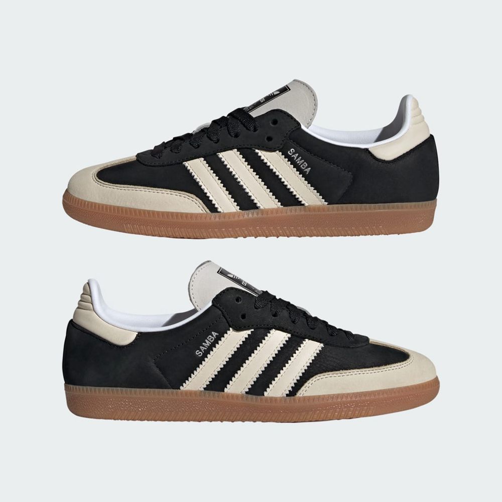 Chaussure Futsal Adidas Samba OG W Noir Blanche Argent Femme | PZQ-57776493