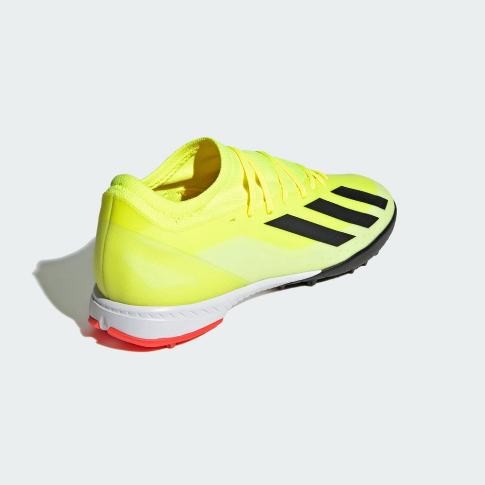 Chaussure Futsal Adidas X Crazyfast League Turf Jaune Noir Blanche Femme | GEK-62482890