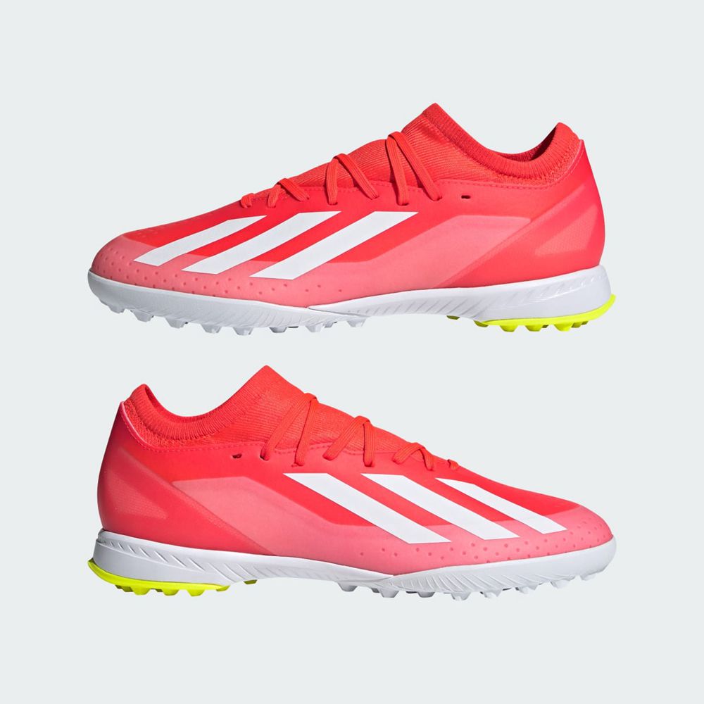 Chaussure Futsal Adidas X Crazyfast League Turf Rouge Blanche Jaune Femme | WWU-41840427