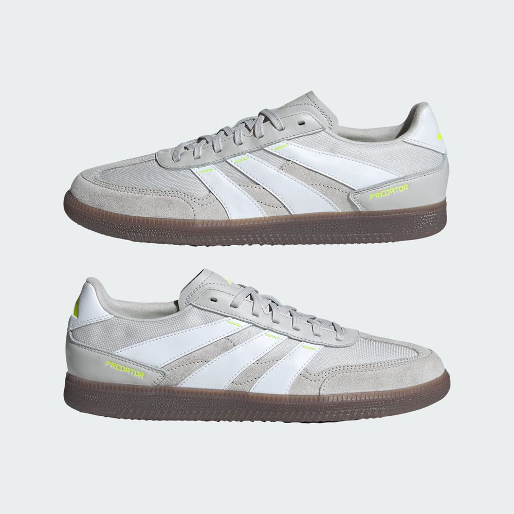 Chaussure Futsal Adidas Predator 24 League Low Freestyle Grise Blanche Jaune Femme | SMD-28794916