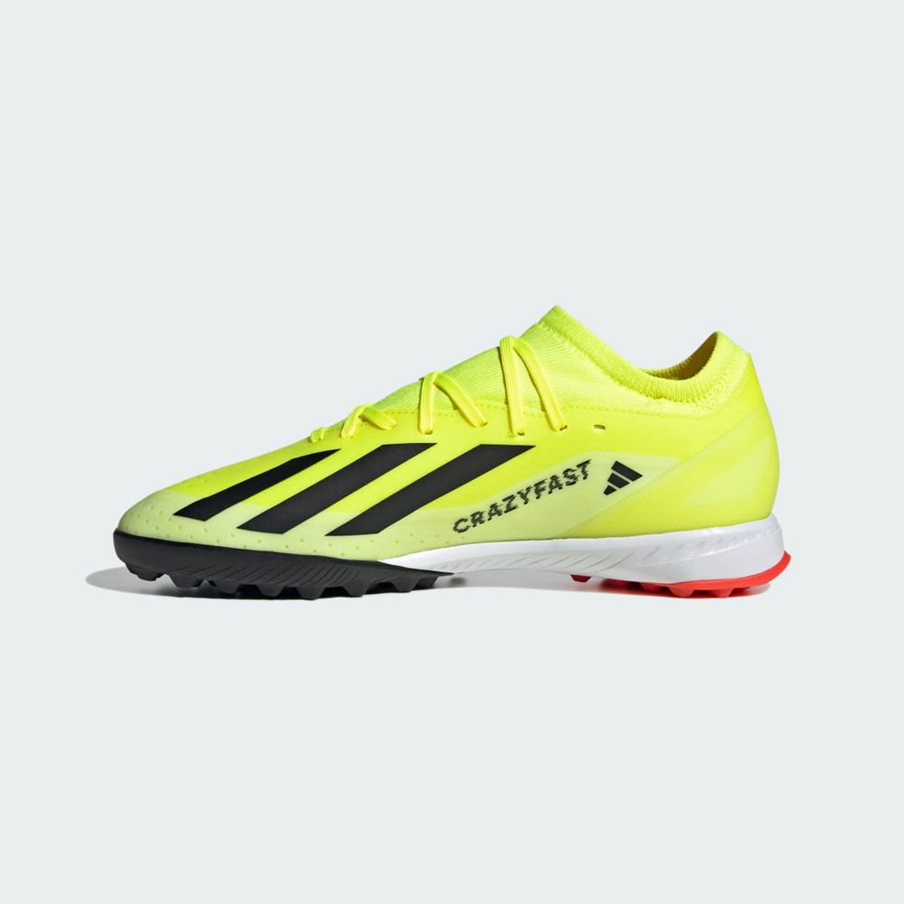 Chaussure Futsal Adidas X Crazyfast League Turf Jaune Noir Blanche Femme | GEK-62482890