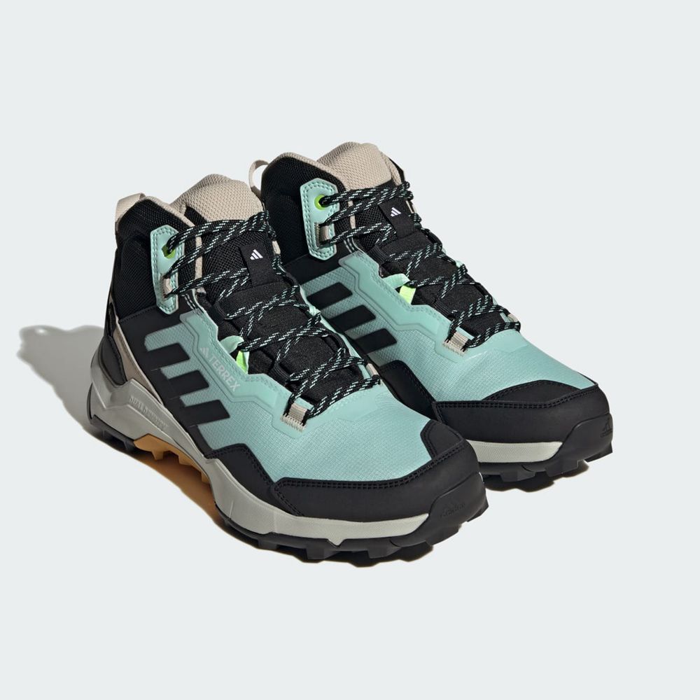 Chaussure de Randonnée Adidas Terrex AX4 Mid Gore-Tex Bleu Noir Jaune Femme | FQI-95679814