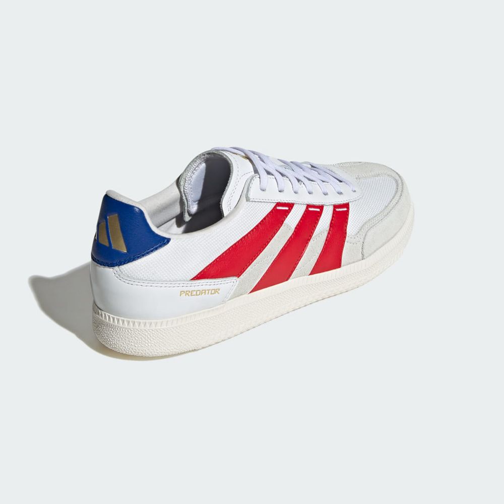 Chaussure Futsal Adidas Predator 24 League Low Freestyle Blanche Rouge Bleu Femme | FLK-70464259