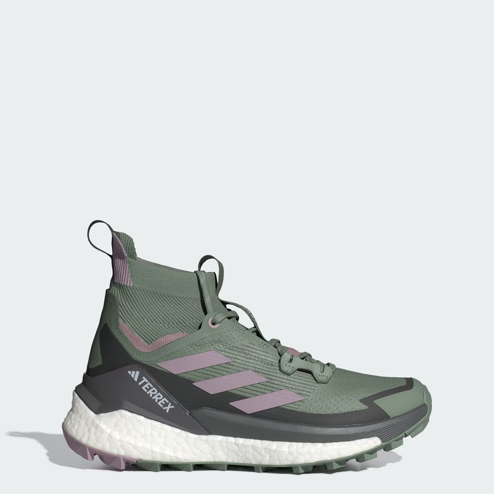 Chaussure de Randonnée Adidas Terrex Free Hiker 2.0 Vert Noir Grise Femme | IFX-54615549