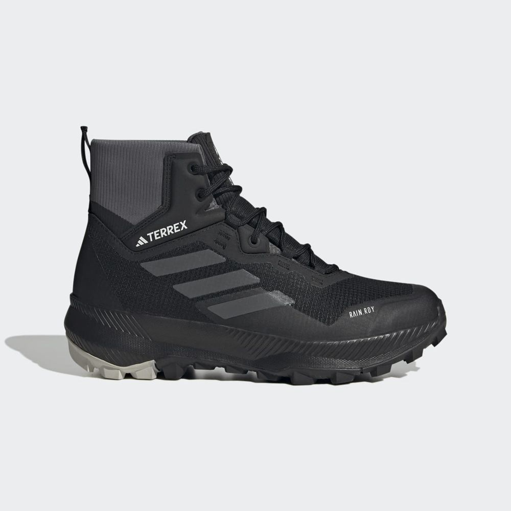 Chaussure de Randonnée Adidas Terrex Wmn Mid Rain.Rdy Noir Grise Femme | DHH-80610094