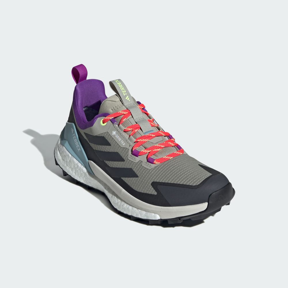 Chaussure de Randonnée Adidas Terrex Free Hiker 2.0 Low Gore-Tex Grise Noir Violette Femme | UVT-40905778