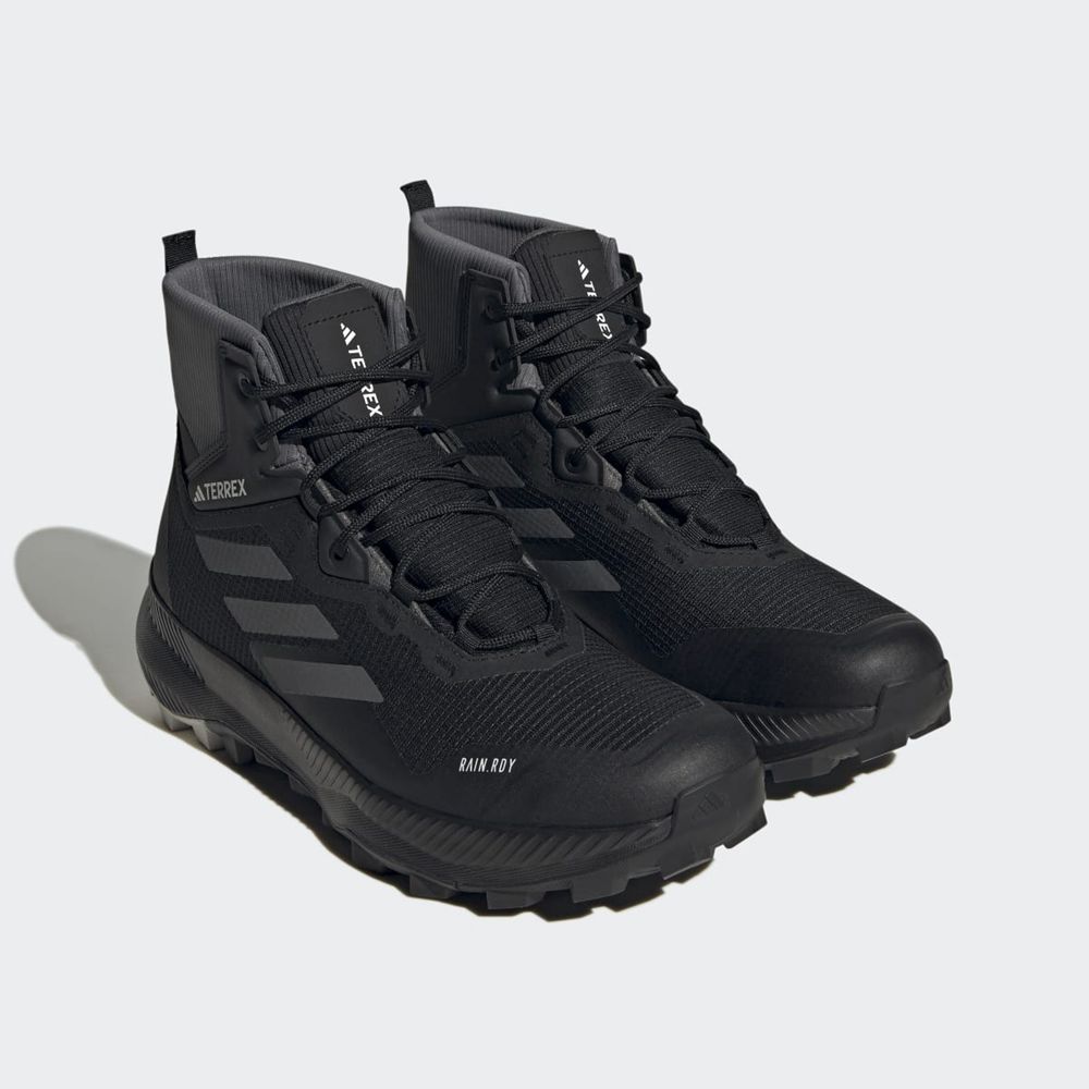 Chaussure de Randonnée Adidas Terrex Wmn Mid Rain.Rdy Noir Grise Femme | DHH-80610094