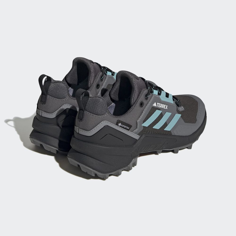 Chaussure de Randonnée Adidas Terrex Swift R3 Gore-Tex Grise Vert Noir Femme | ZZL-25180480