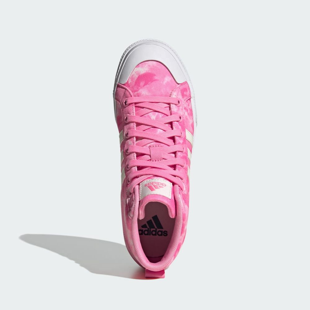 Basket Montante Adidas Bravada 2.0 Platform Mid Rose Blanche Femme | GYZ-45779036