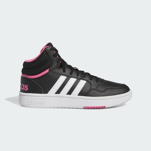 Basket Montante Adidas Hoops 3.0 Mid Noir Blanche Rose Femme | UQW-21238720