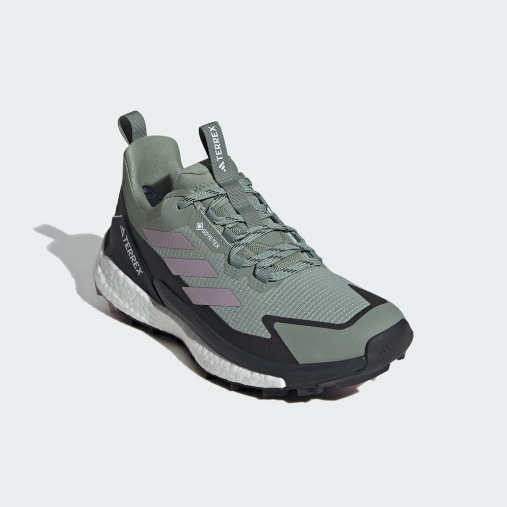 Chaussure de Randonnée Adidas Terrex Free Hiker 2.0 Low Gore-Tex Vert Noir Grise Femme | GIQ-53508316