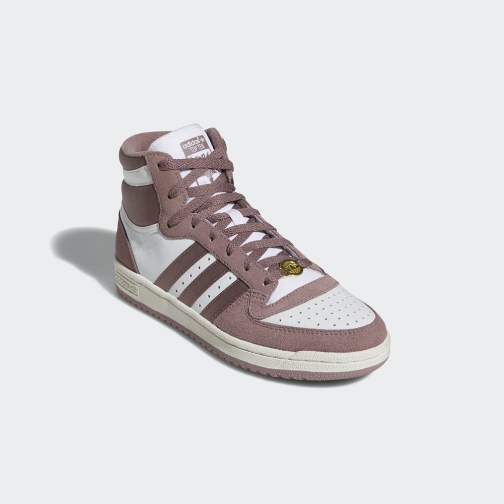 Basket Montante Adidas Top Ten RB Blanche Violette Femme | NNF-45995110