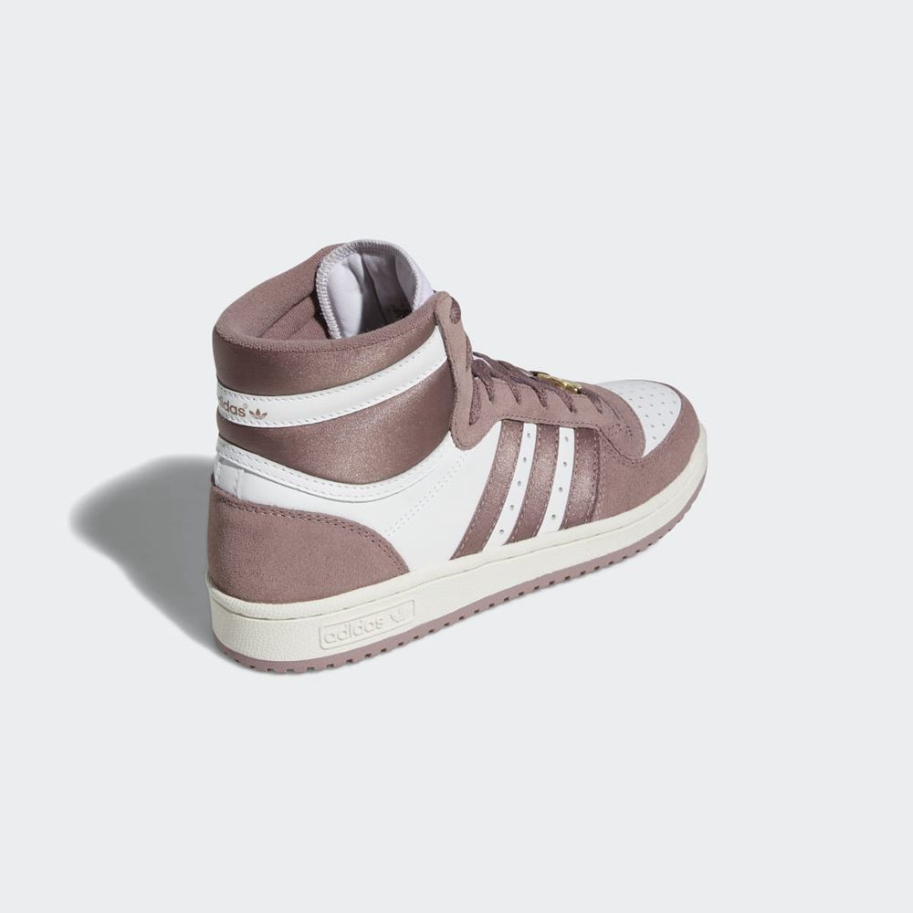 Basket Montante Adidas Top Ten RB Blanche Violette Femme | NNF-45995110