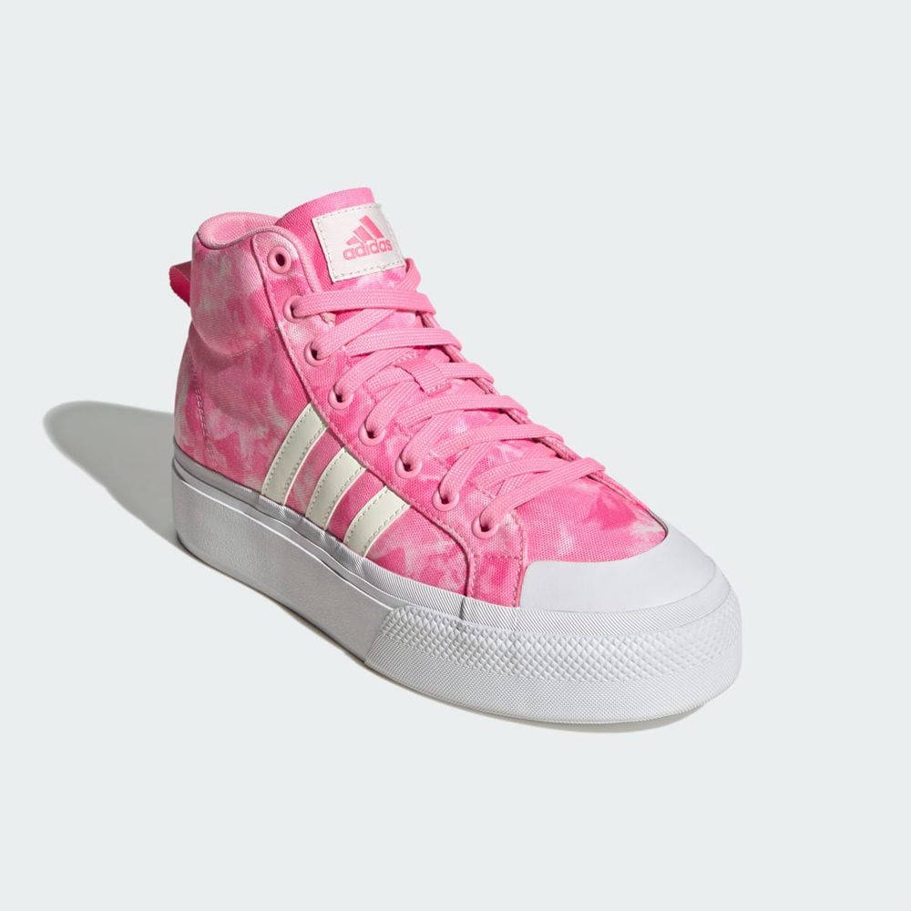 Basket Montante Adidas Bravada 2.0 Platform Mid Rose Blanche Femme | GYZ-45779036