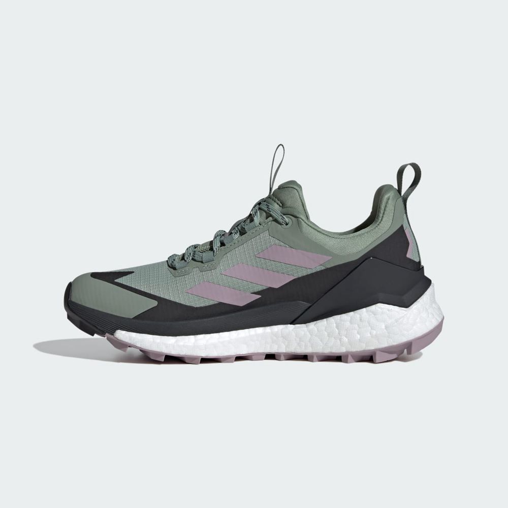 Chaussure de Randonnée Adidas Terrex Free Hiker 2.0 Low Gore-Tex Vert Noir Grise Femme | GIQ-53508316