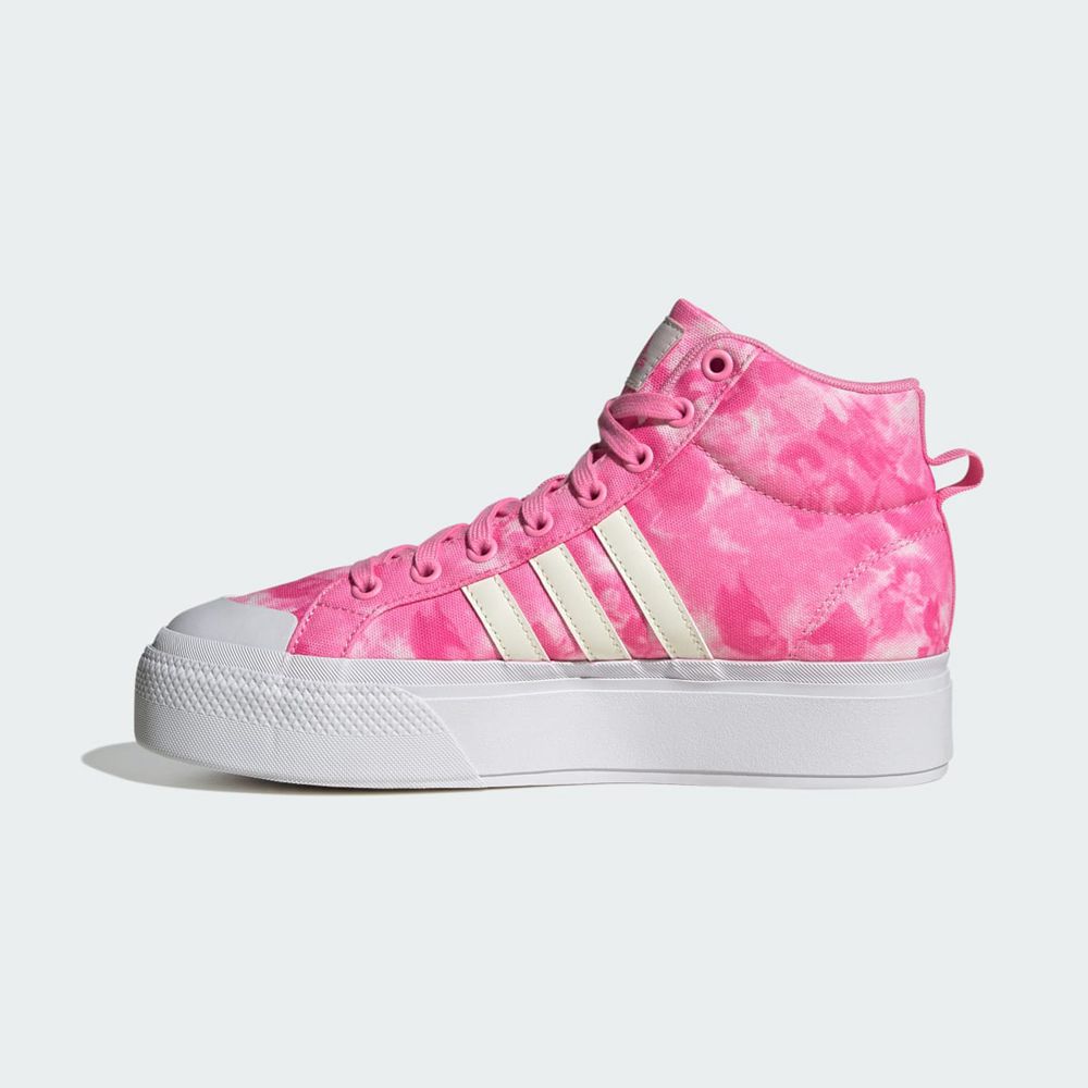 Basket Montante Adidas Bravada 2.0 Platform Mid Rose Blanche Femme | GYZ-45779036