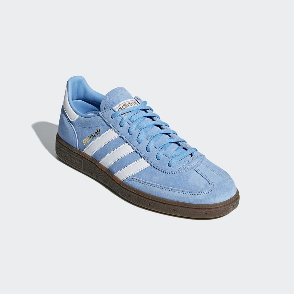 Chaussure Adidas Handball Spezial Bleu Blanche Femme | VTC-30099884