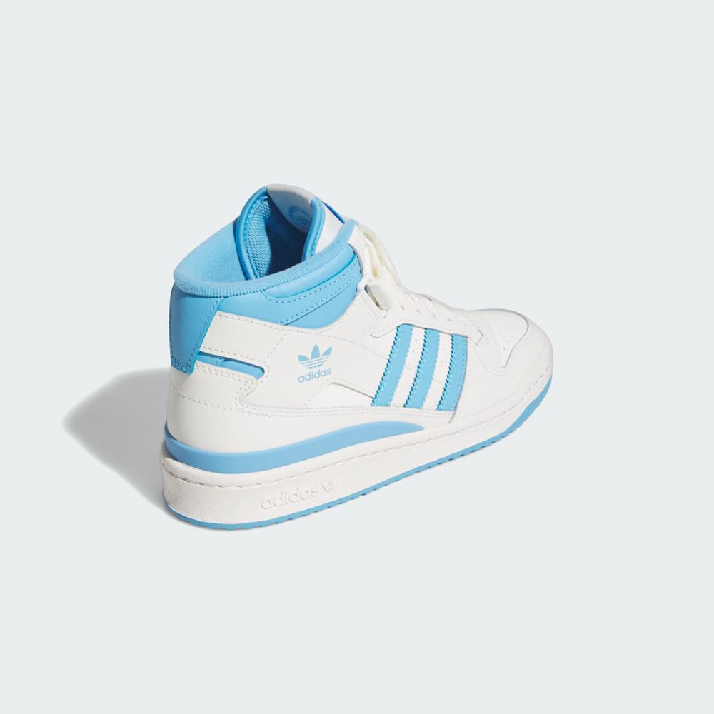 Basket Montante Adidas Forum Mid Blanche Bleu Femme | HCR-39883003