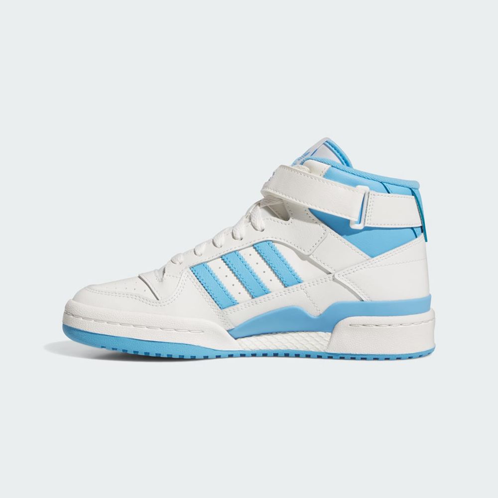 Basket Montante Adidas Forum Mid Blanche Bleu Femme | HCR-39883003