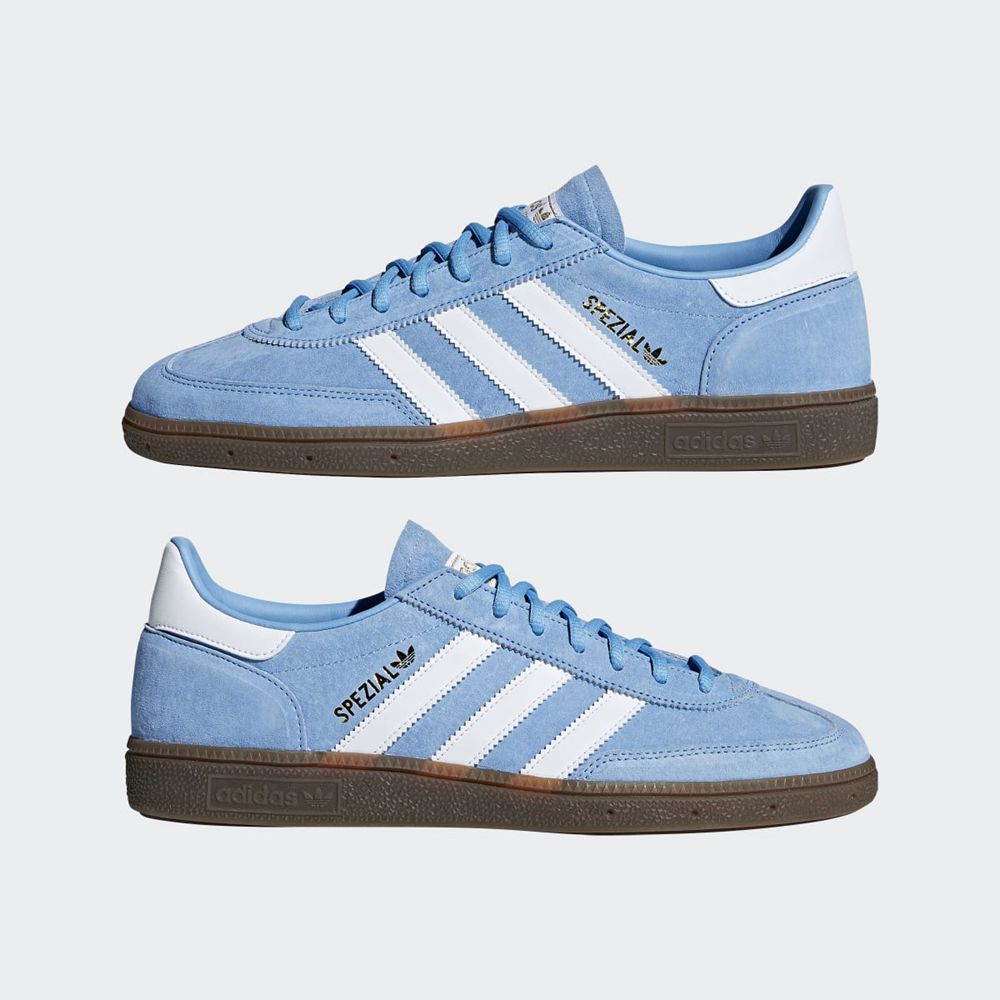 Chaussure Adidas Handball Spezial Bleu Blanche Femme | VTC-30099884