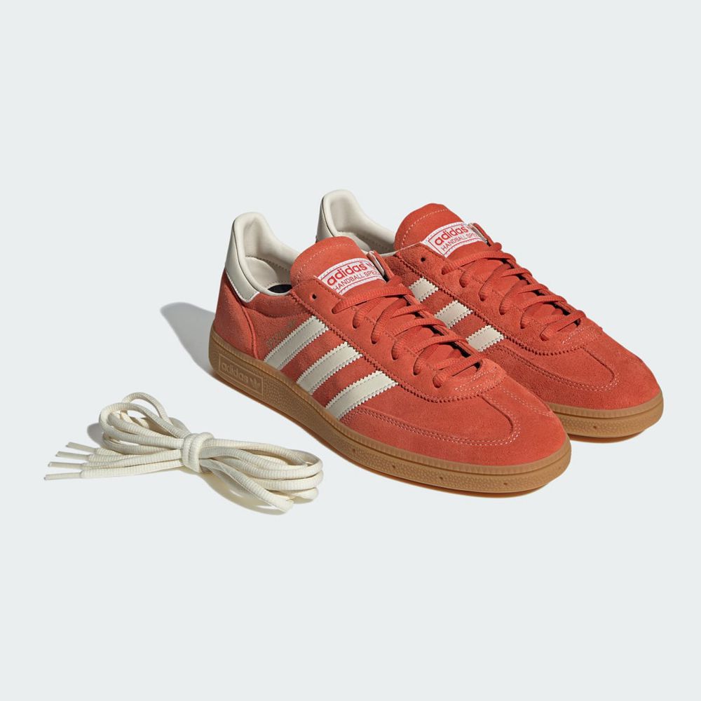 Chaussure Adidas Handball Spezial Rouge Blanche Femme | OTV-97941571