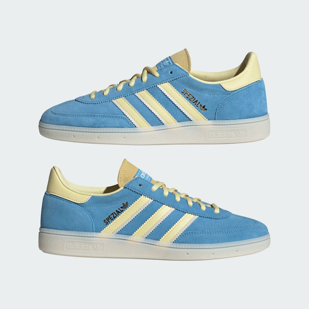 Chaussure Adidas Handball Spezial Bleu Jaune Blanche Femme | RST-84890335