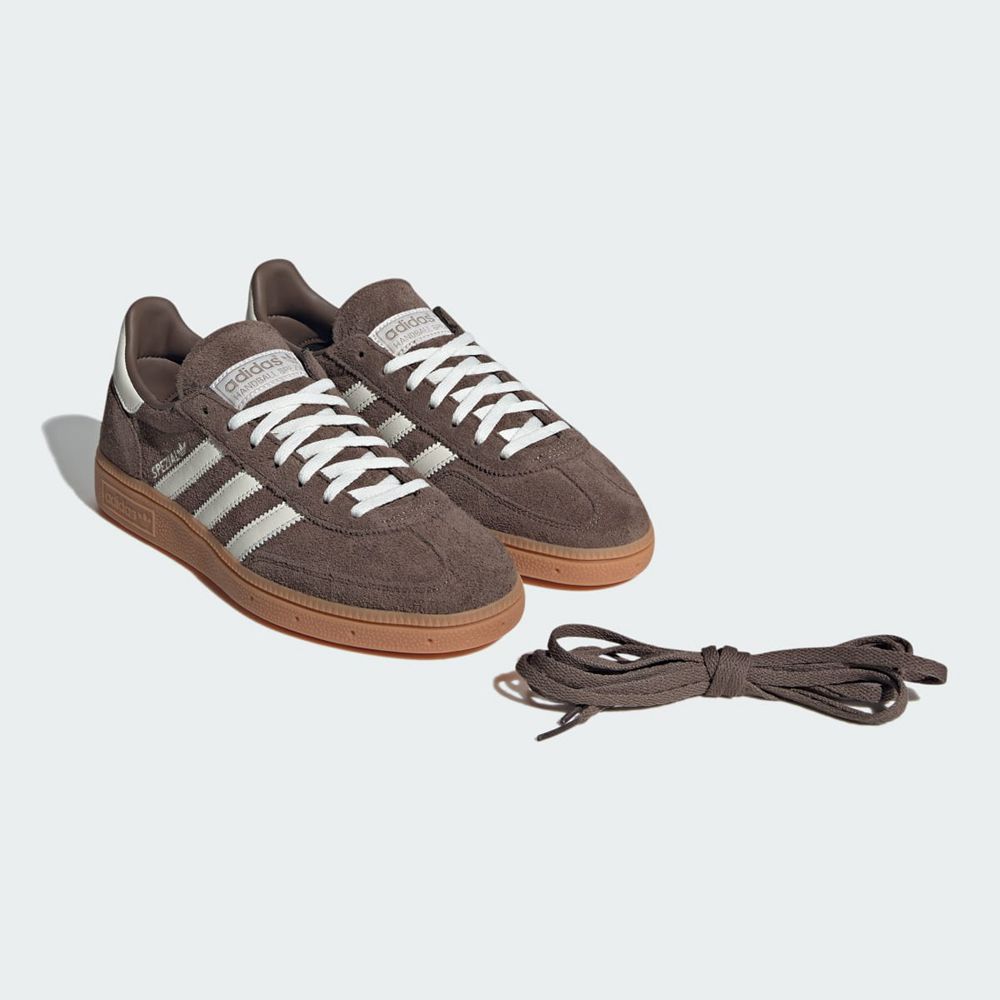 Chaussure Adidas Handball Spezial Marron Blanche Femme | GXD-00749153