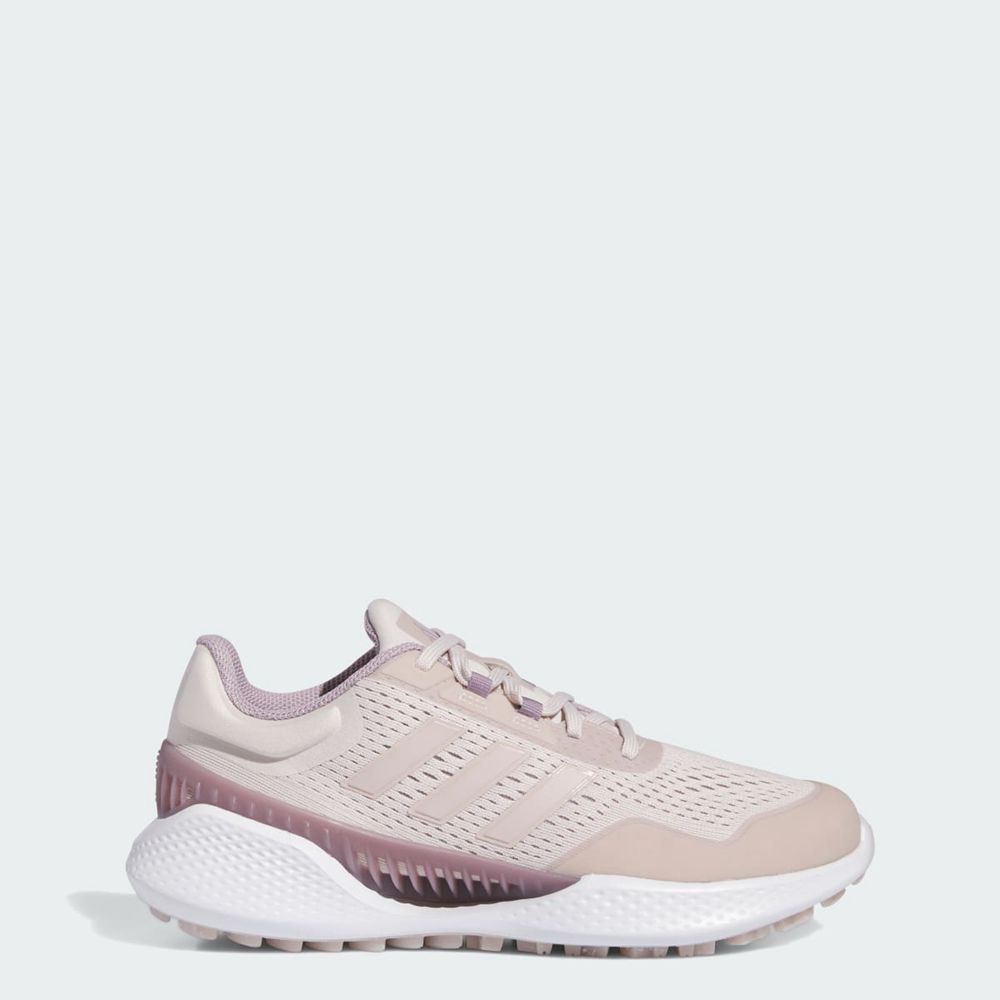 Chaussures De Golf Adidas Summervent 24 Bounce Low Beige Violette Femme | MBG-73963291