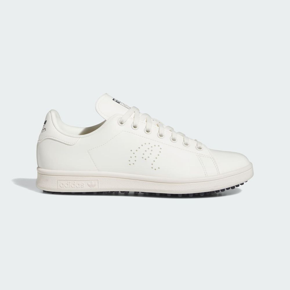 Chaussures De Golf Adidas Adidas x Malbon Stan Smith Spikeless Blanche Bleu Marine Femme | AHC-54826041