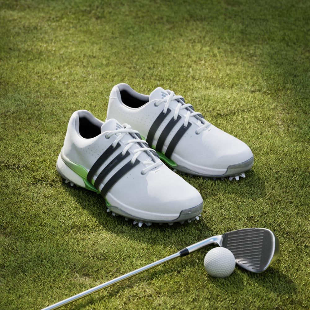 Chaussures De Golf Adidas Tour360 24 Blanche Noir Vert Femme | GOK-66507992