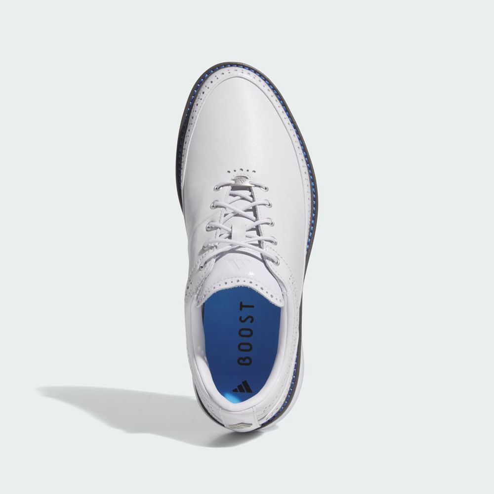 Chaussures De Golf Adidas MC80 Spikeless Grise Argent Bleu Femme | SCI-32154329