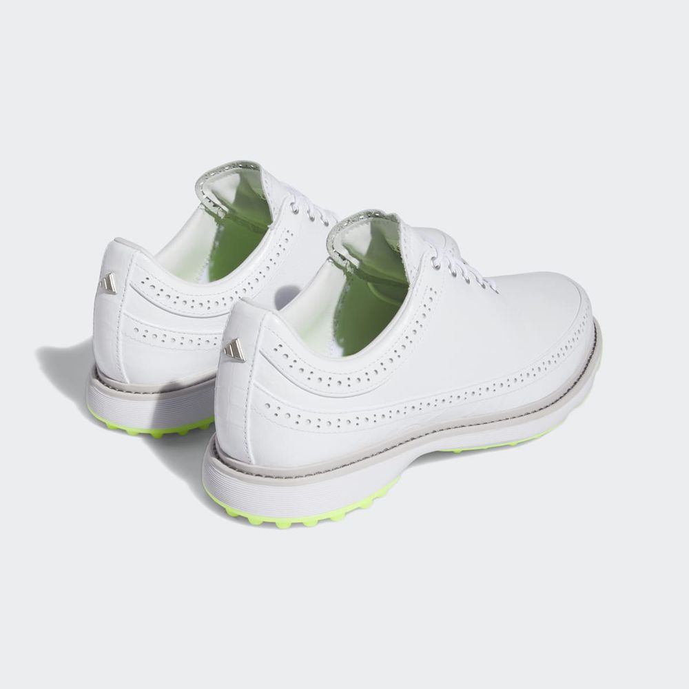 Chaussures De Golf Adidas MC80 Spikeless Blanche Argent Vert Femme | ICG-30967377