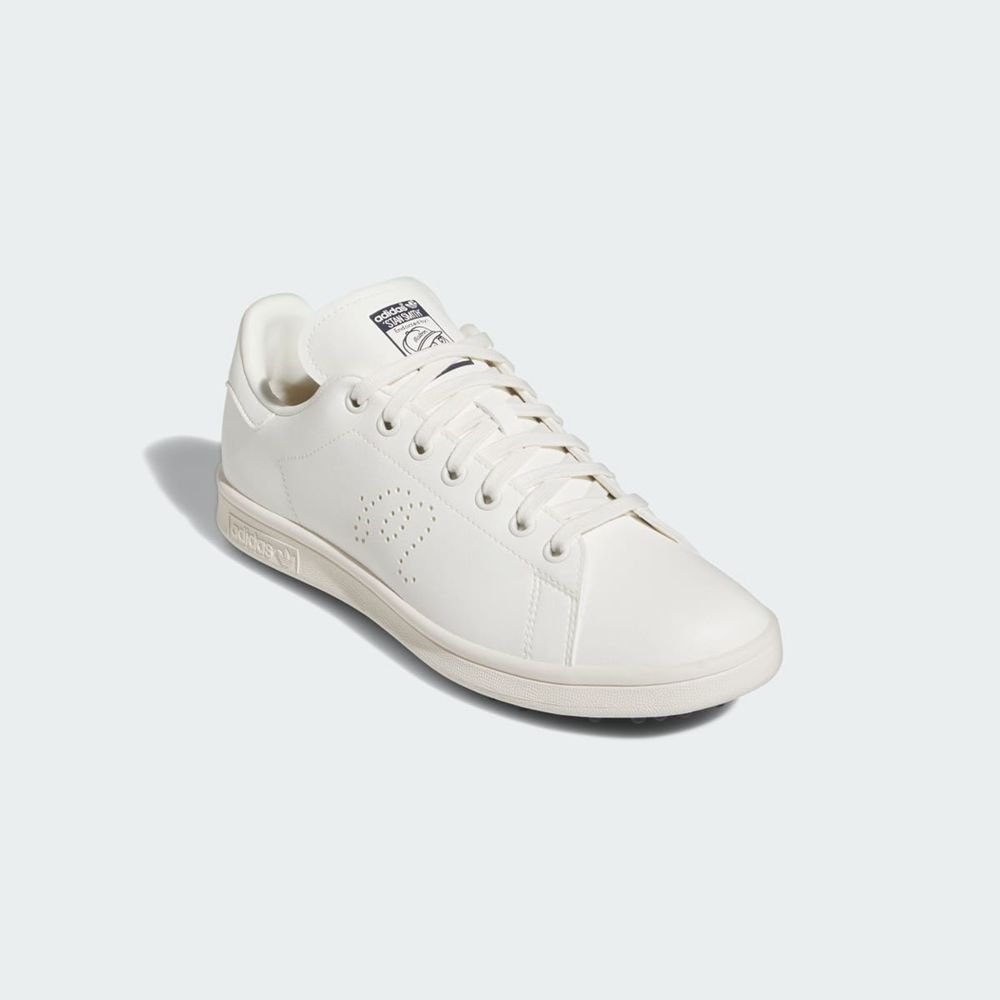 Chaussures De Golf Adidas Adidas x Malbon Stan Smith Spikeless Blanche Bleu Marine Femme | AHC-54826041