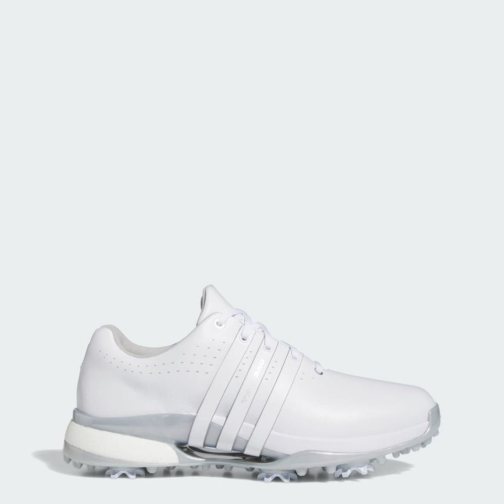 Chaussures De Golf Adidas Tour360 24 Blanche Argent Femme | HJQ-10405997