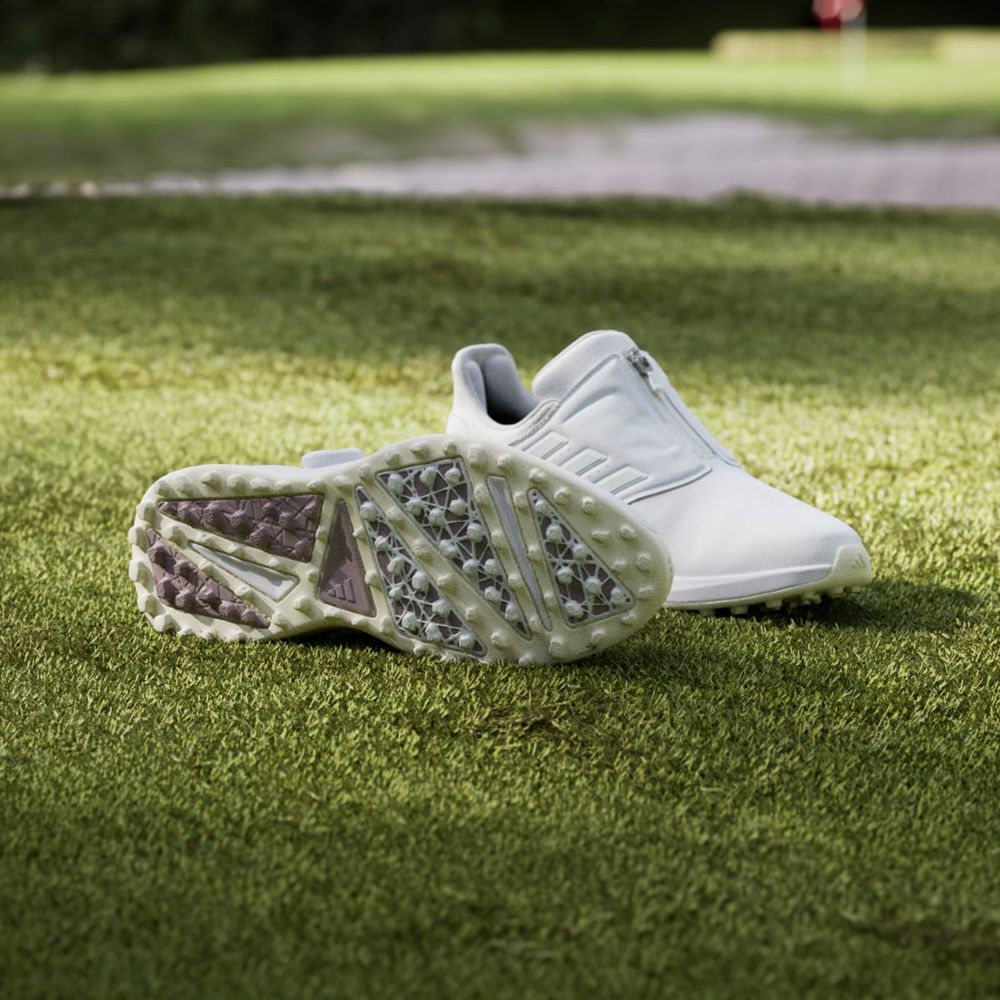 Chaussures De Golf Adidas Solarmotion BOA 24 Spikeless Blanche Argent Femme | AKX-09753624