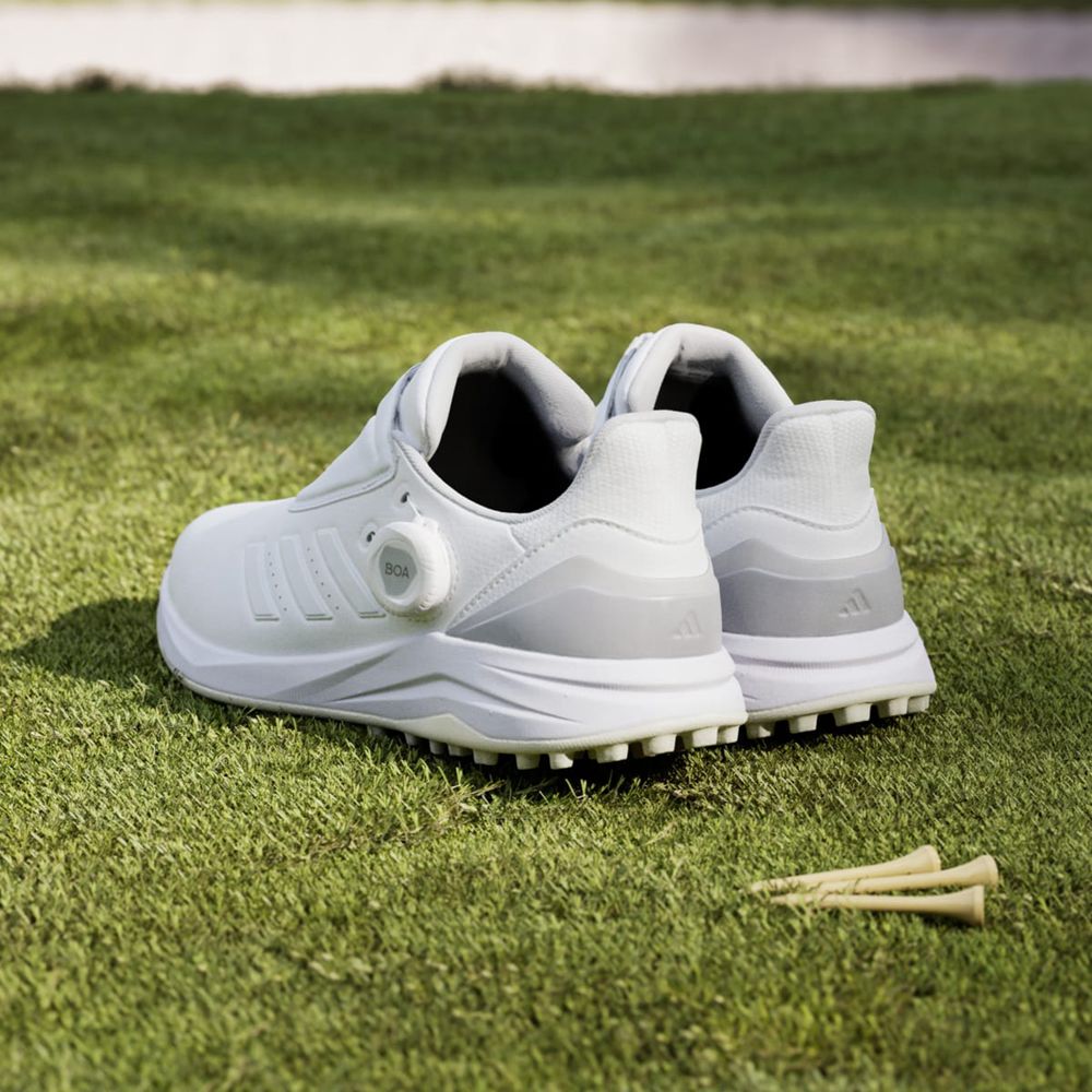 Chaussures De Golf Adidas Solarmotion BOA 24 Spikeless Blanche Argent Femme | AKX-09753624