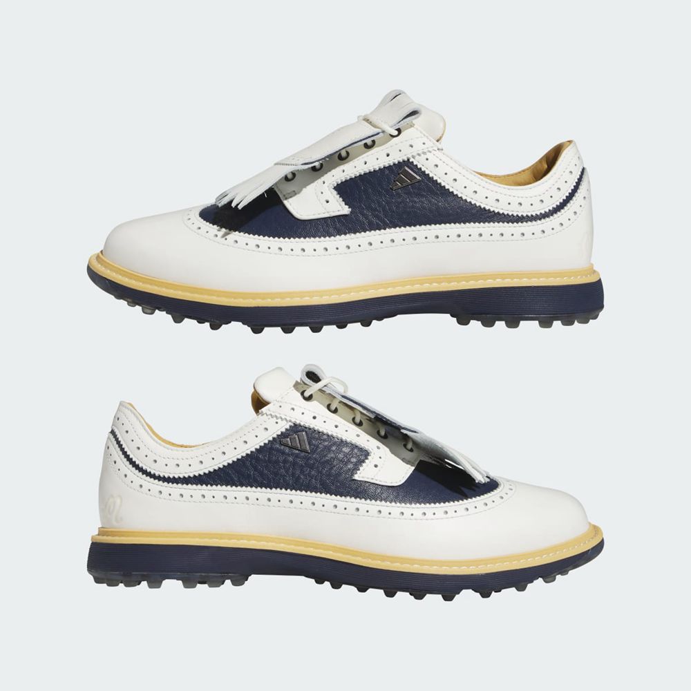 Chaussures De Golf Adidas Adidas x Malbon MC87 Spikeless Blanche Bleu Marine Vert Femme | ZWA-92917290